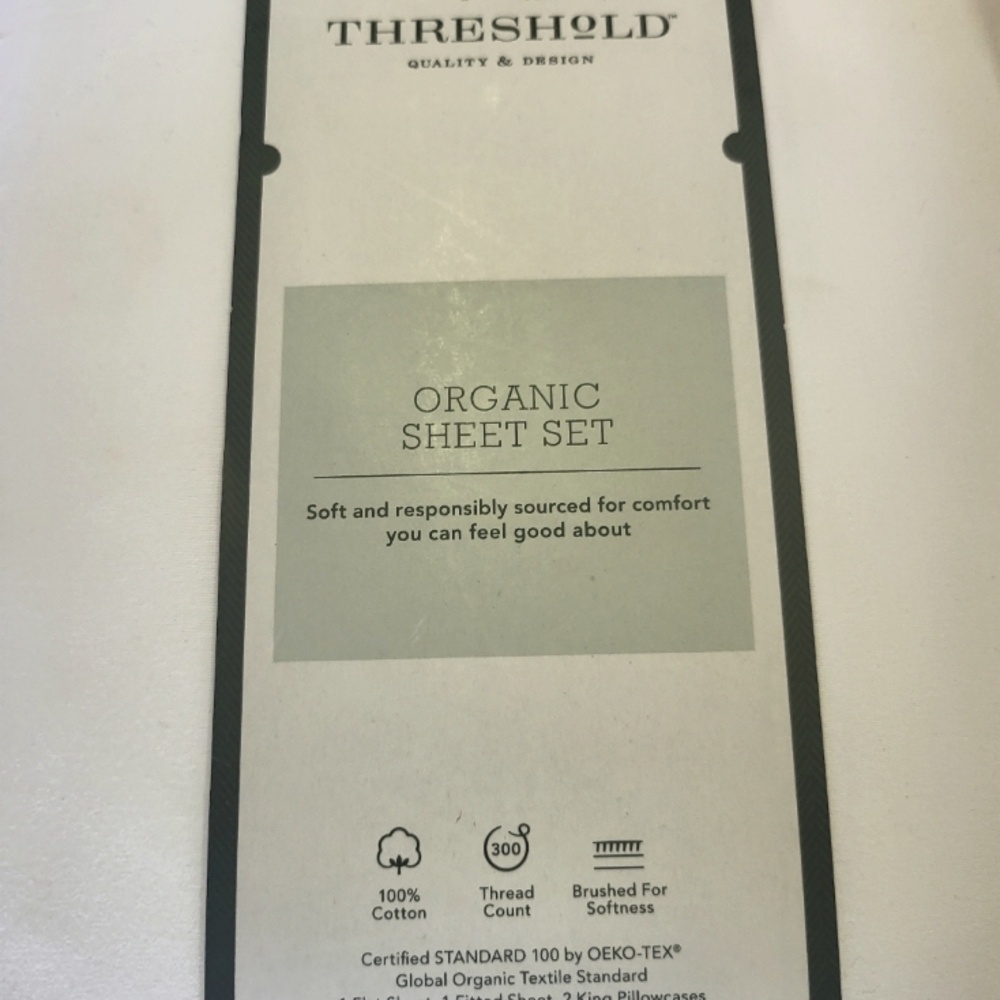 Organic king sheet set